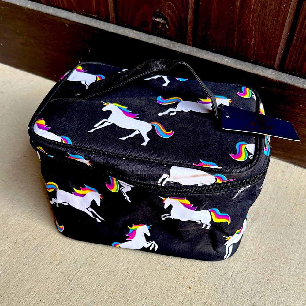 Unicorn Print Cosmetic Bag